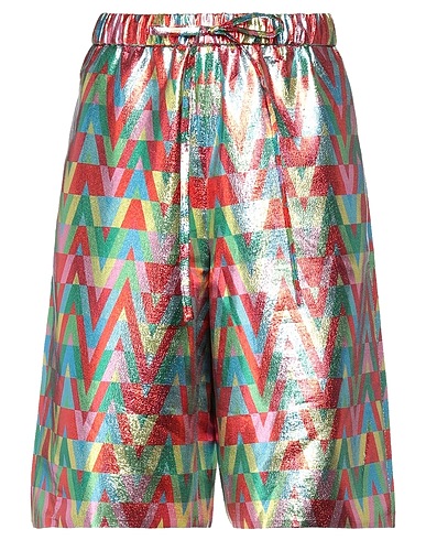 VALENTINO GARAVANI Shorts & Bermuda Red 48% Metallic fiber, 26% Polyester, 26% Silk