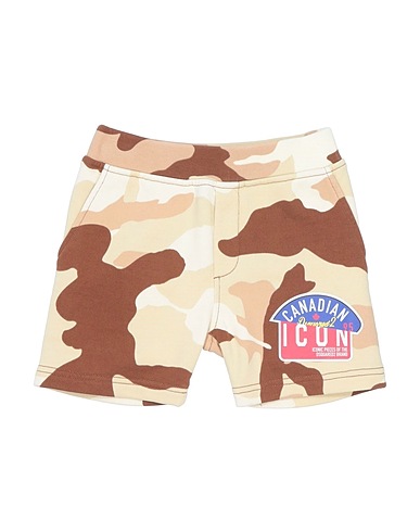 DSQUARED2 Shorts & Bermuda Ivory 100% Cotton, Elastane