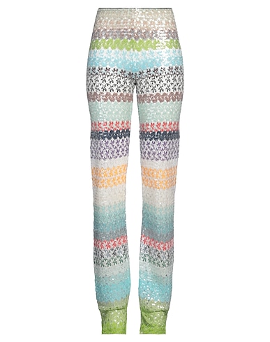 MISSONI Casual pants Light green 77% Viscose, 14% Cupro, 9% Polyester