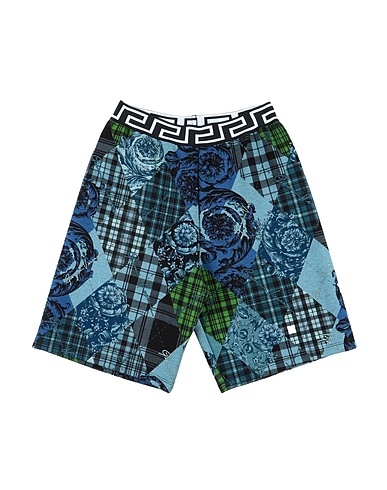 VERSACE YOUNG Shorts & Bermuda Avio 92% Viscosa, 8% Elastan, Poliammide
