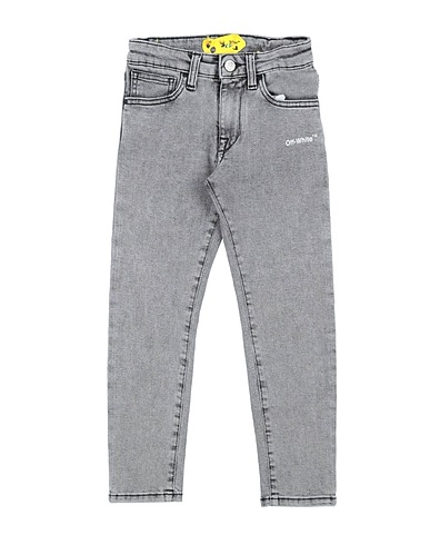 OFF-WHITE™ KIDS Denim trousers Grey 98% Cotton, 2% Elastane