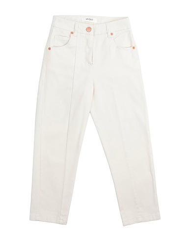 VICOLO Casual trouser Ivory 97% Cotton, 3% Elastane