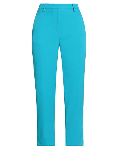 VICOLO Casual trouser Turquoise 88% Polyester, 12% Elastane