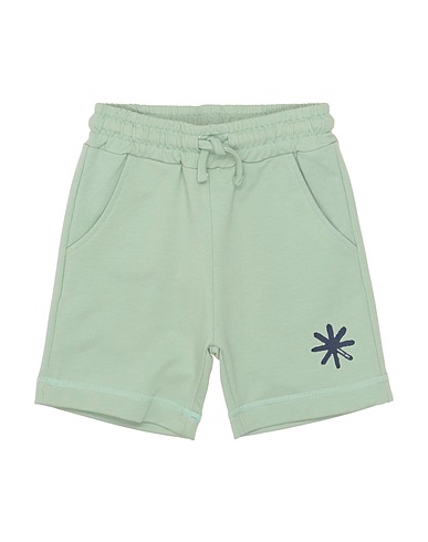 MANUEL RITZ Shorts & Bermuda Light green 95% Cotton, 5% Elastane