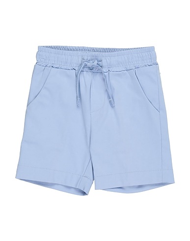 MANUEL RITZ Shorts & Bermuda Light blue 98% Cotton, 2% Elastane
