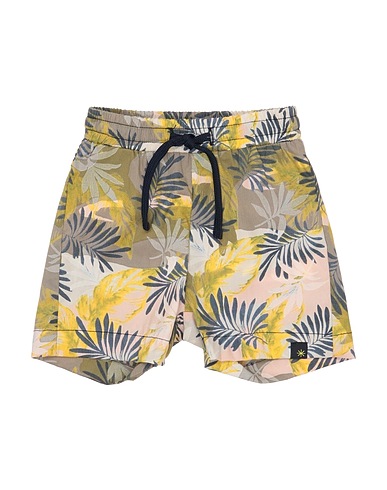 MANUEL RITZ Shorts & Bermuda Yellow 97% Cotton, 3% Elastane