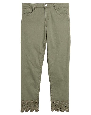 LIU •JO Casual trouser Military green 97% Cotton, 3% Elastane