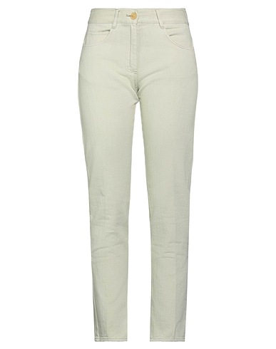 FORTE_FORTE Pantaloni jeans Verde salvia 71% Cotone, 29% Canapa
