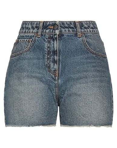 PALM ANGELS Denim shorts Blue 100% Cotton, Polyester