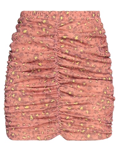 SOALLURE Mini skirt Rust 100% Polyester
