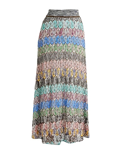 MISSONI Maxi Skirts Black 96% Viscose, 2% Metal, 2% Polyester, Polyamide, Elastane