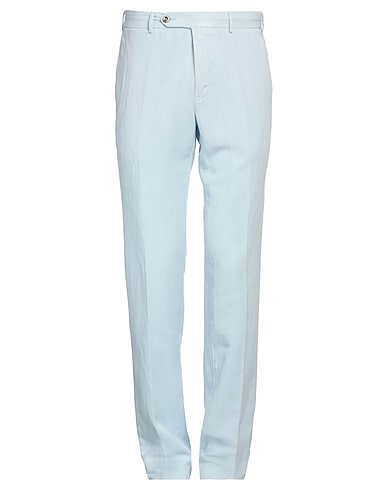 PT Torino チノパンツ スカイブルー テンセル 61% / リネン 22% / コットン 17%