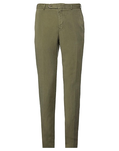 PT Torino チノパンツ グリーン テンセル 61% / リネン 22% / コットン 17%