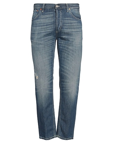 DONDUP Denim trousers Blue 60% Cotton, 40% Linen