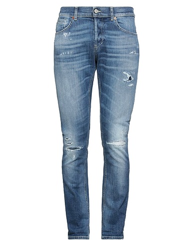 DONDUP Denim trousers Blue 98% Organic cotton, 2% Recycled elastane