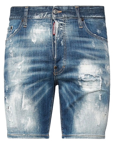 DSQUARED2 Denim shorts Blue 98% Cotton, 2% Elastane