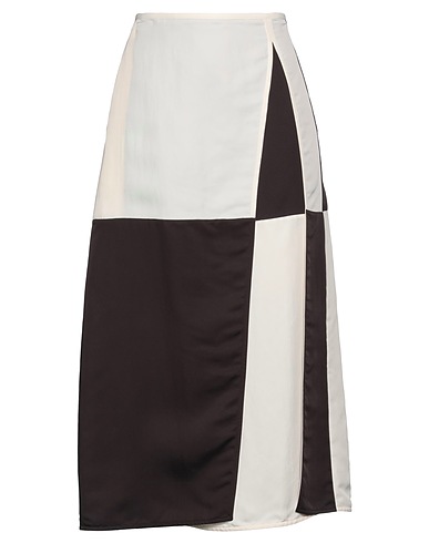 JIL SANDER Midi skirt Ivory 67% Viscose, 33% Silk