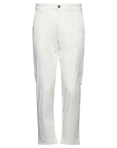 JECKERSON Casual pants White 97% Cotton, 3% Elastane