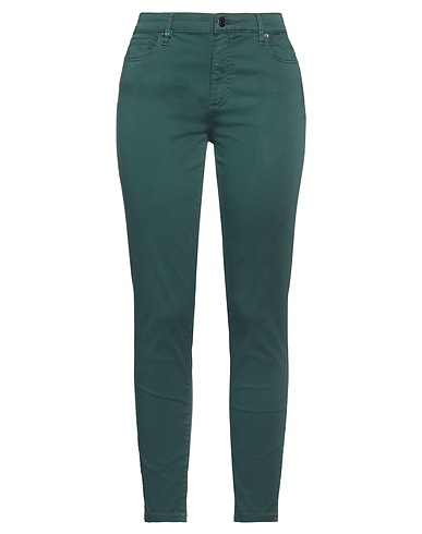 ARMANI EXCHANGE Casual trouser Dark green 98% Cotton, 2% Elastane