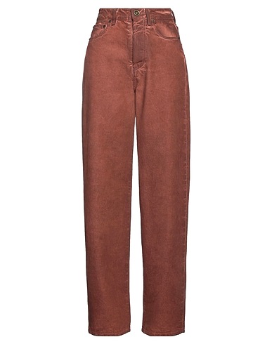 UMA WANG Casual trouser Brick red 100% Cotton