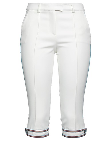 ERMANNO SCERVINO Casual trouser White 97% Polyester, 3% Elastane