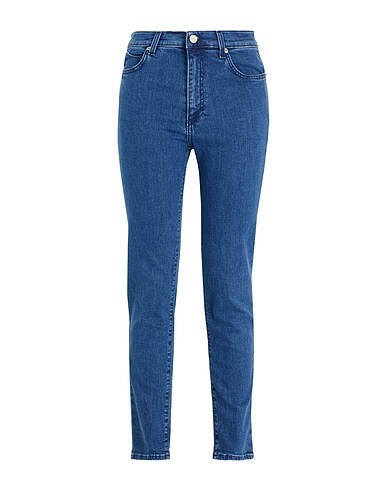 8 by YOOX Denim pants ORGANIC COTTON DENIM SKINNY JEAN Blue 98% Organic cotton, 2% Elastane
