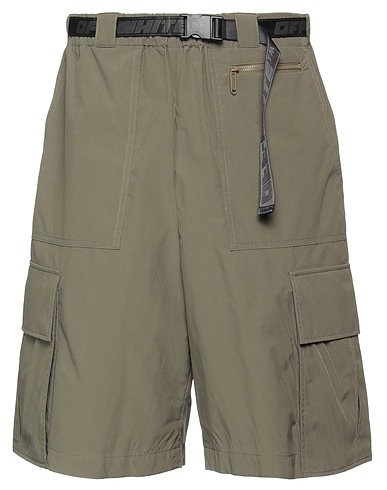OFF-WHITE™ Shorts & Bermuda Verde militare 70% Poliestere, 30% Poliammide