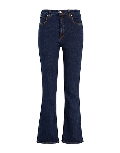 8 by YOOX Bootcut Jeans ORGANIC COTTON DENIM FLARED JEAN Blue 98% Organic cotton, 2% Elastane