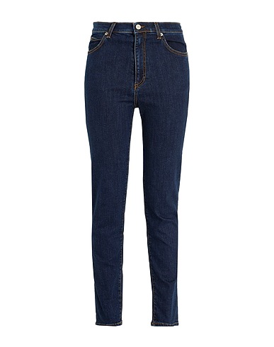 8 by YOOX Denim pants ORGANIC COTTON DENIM SKINNY JEAN Blue 98% Organic cotton, 2% Elastane