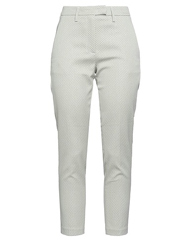 DONDUP Casual trouser Light green 60% Cotton, 28% Polyamide, 9% Polyester, 3% Elastane