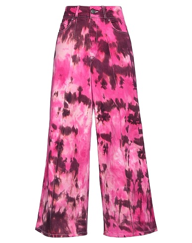 AMI ALEXANDRE MATTIUSSI Casual pants Fuchsia 100% Cotton
