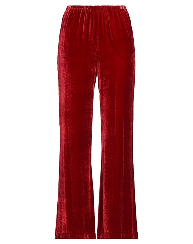 ETRO Casual trouser Brick red 82% Viscose, 18% Silk, Polyester, Acetate