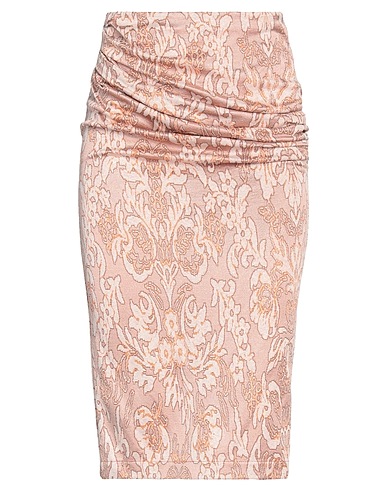 SOALLURE Midi skirt Light brown 83% Viscose, 11% Polyamide, 5% Polyester, 1% Elastane
