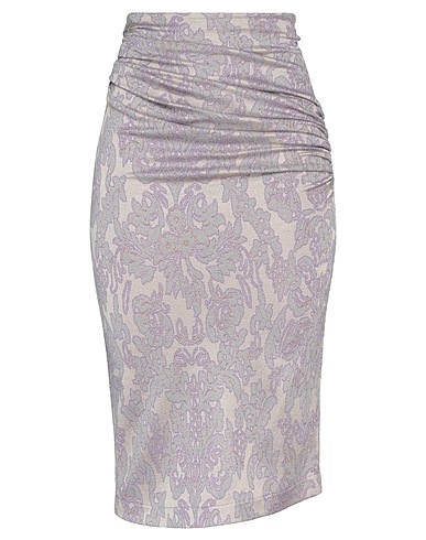 SOALLURE Midi skirt Lilac 83% Viscose, 11% Polyamide, 5% Polyester, 1% Elastane