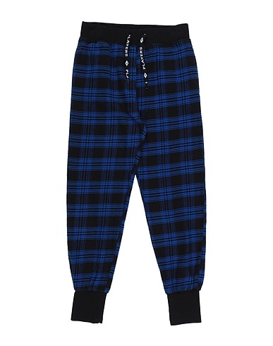 YPORQUÉ Casual trouser Bright blue 100% Cotton