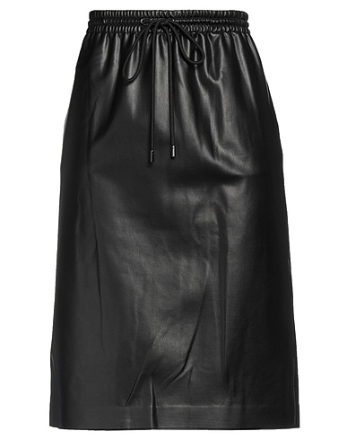 THEORY Midi skirt Black 94% Polyester, 6% Elastane