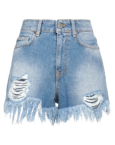 GAëLLE Paris Denim shorts Blue 100% Cotton
