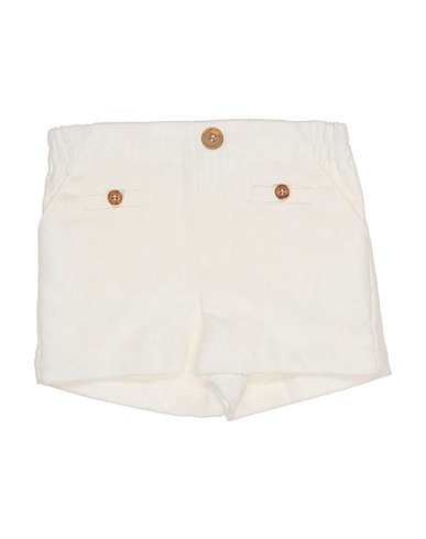 FINA EJERIQUE Shorts & Bermuda White 50% Cotton, 25% Linen, 25% Viscose