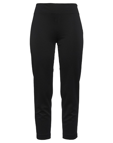 1-ONE Casual pants Black 65% Viscose, 30% Polyamide, 5% Elastane