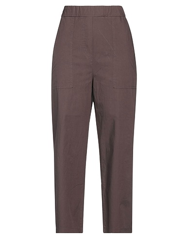 MÊME ROAD Casual trouser Dark brown 100% Cotton