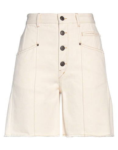 ISABEL MARANT Shorts & Bermuda Avorio 100% Cotone