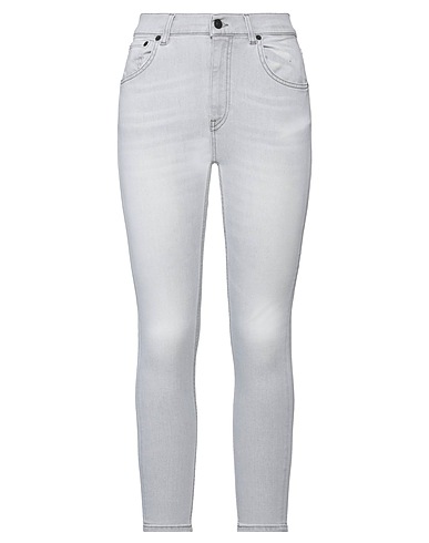 DONDUP Denim trousers Light grey 87% Cotton, 11% Recycled polyester, 2% Elastane