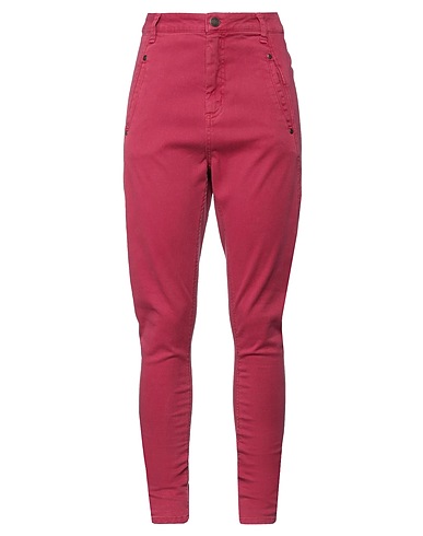 FIVEUNITS Denim trousers Mauve 97% Cotton, 3% Elastane
