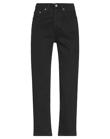 NA-KD Denim trousers Black 99% Cotton, 1% Elastane