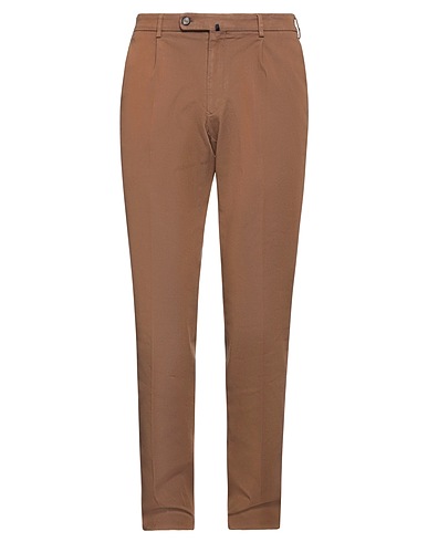 THE GIGI Casual trouser Brown 98% Cotton, 2% Elastane