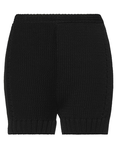 N°21 Shorts & Bermuda Black 100% Cotton, Acetate, Silk
