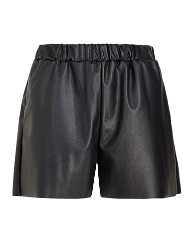 8 by YOOX Shorts & Bermuda PULL-ON ESSENTIAL SHORTS
 Black 100% Polyester
