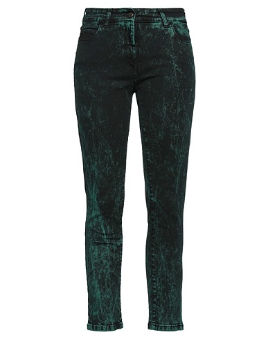 MARIELLA ROSATI Denim trousers Deep teal 98% Cotton, 2% Elastane