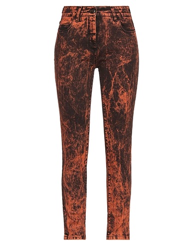 MARIELLA ROSATI Denim trousers Tan 98% Cotton, 2% Elastane