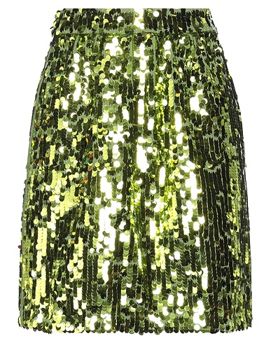 N°21 Mini skirt Green 100% Cotton